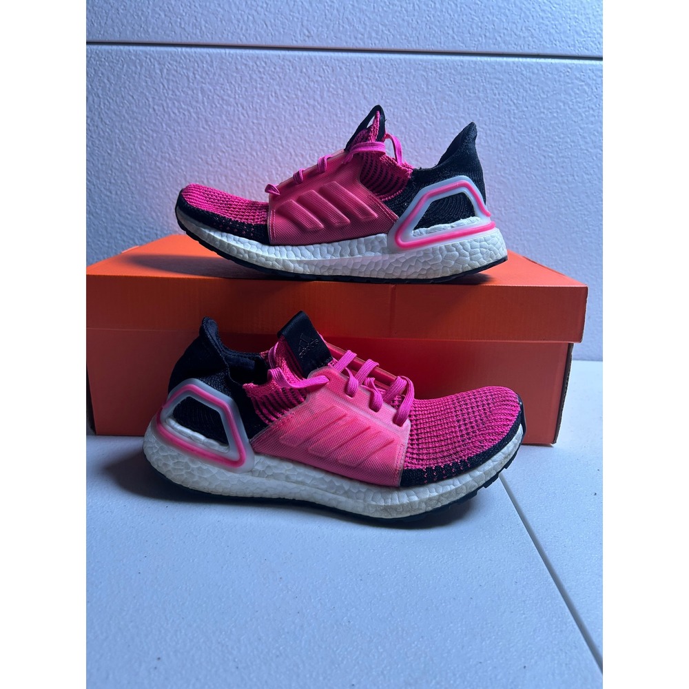 Adidas Ultraboost 19 Shock Pink Core Black Mens 5.5 Womens 6.5 #2929
